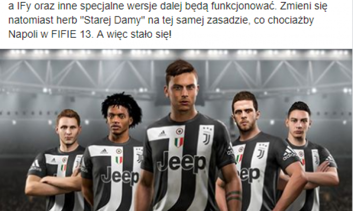 W grze FIFA 20 Juventus będzie miał INNĄ NAZWĘ